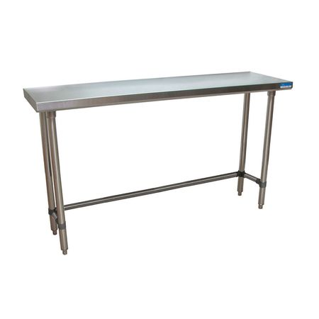 BK RESOURCES Stainless Steel Work Table With Open Base, Plastic Feet, 60"Wx18"D SVTOB-1860